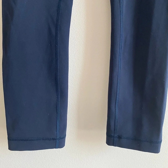 LULULEMON Wunder Train High-Rise Crop 22 1/2” True Navy  Size 2 - Picture 12 of 15